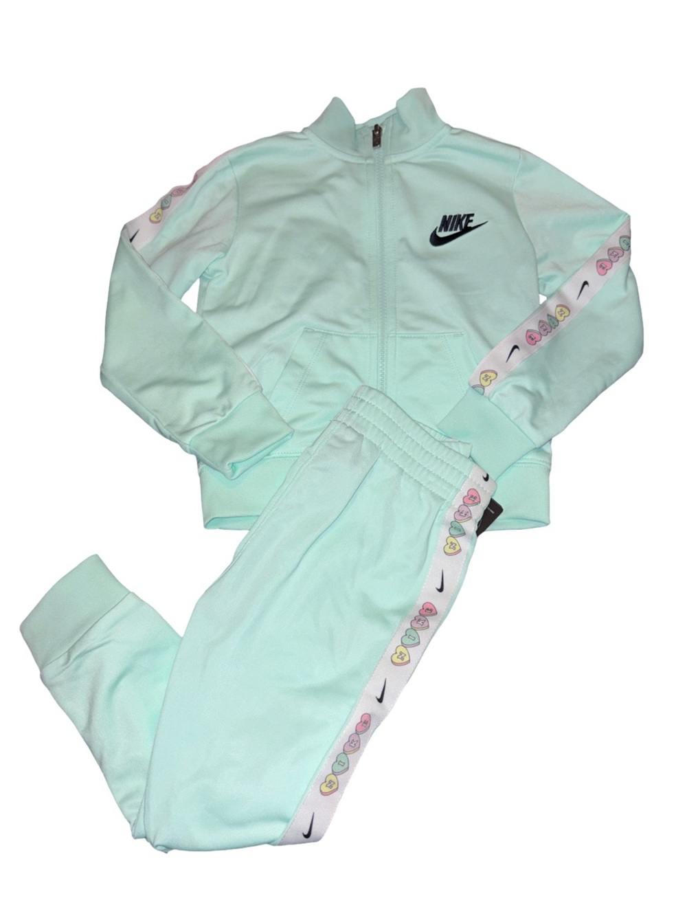 Nike Mint Green Girls Track Jacket & Joggers Set size 3T